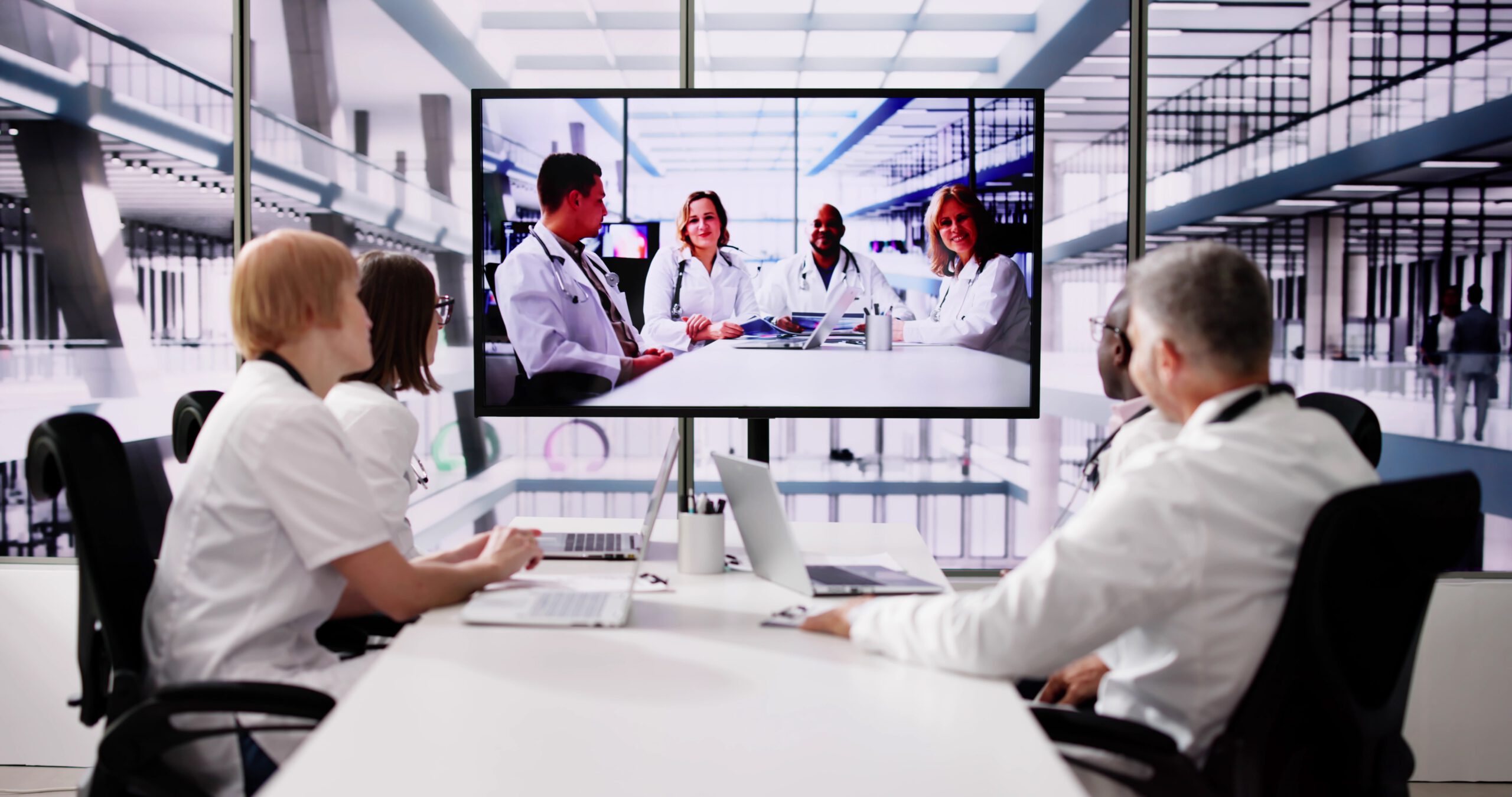 Doctor,Team,Meeting,Video,Conference,Webinar,Call